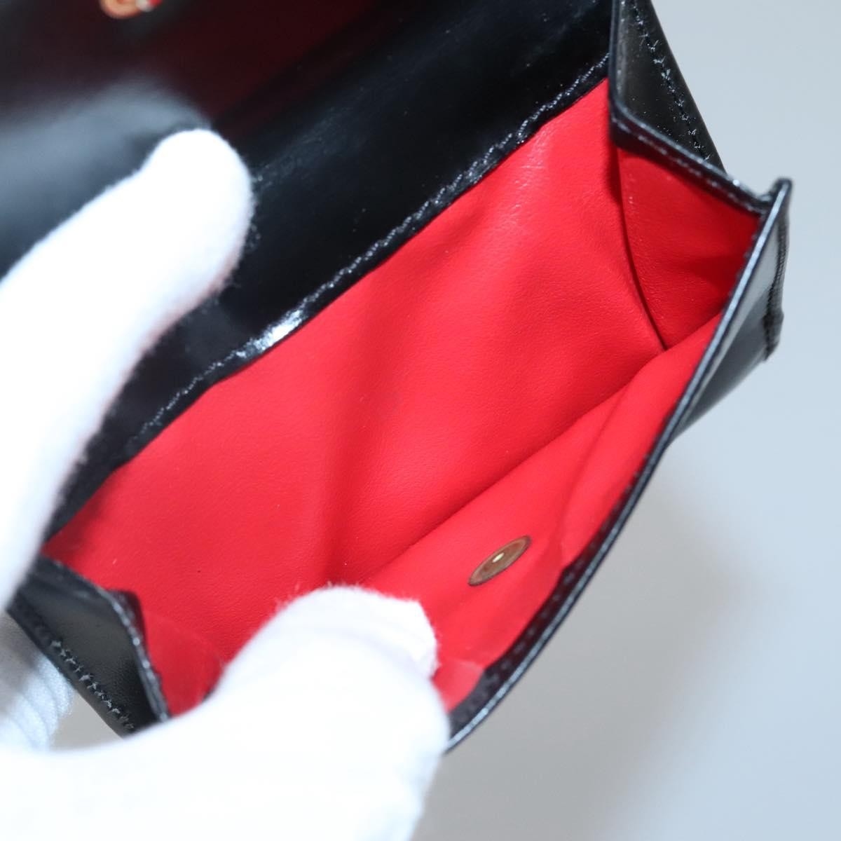 Celine Circle Logo Compact Wallet Leather, BLACK, LEATHER, Wallets