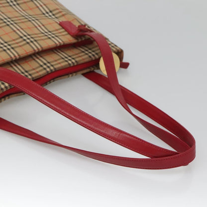 Burberry Nova Check Tote canvas check pattern, BEIGE, CANVAS, Tote bag