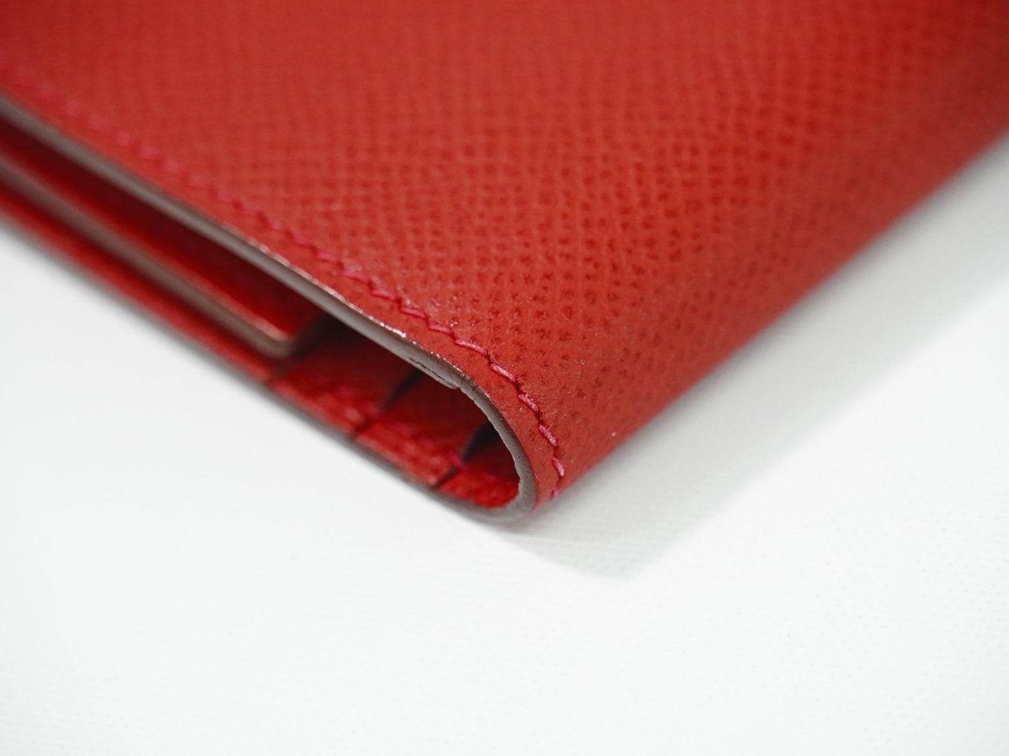 Hermes Bearn Wallet Epsom, RED, LEATHER, Wallets