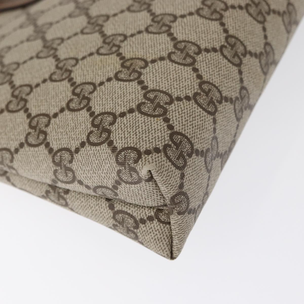 Gucci GG Supreme Clutch bag PVC, BEIGE, PVC, Clutche & pouche