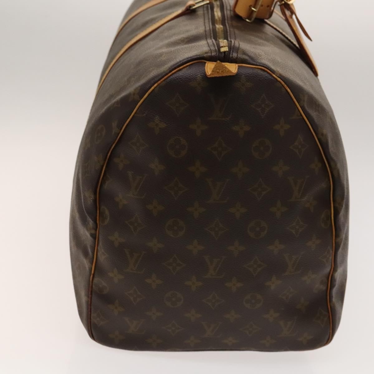 Louis Vuitton Keepall Bag Monogram Canvas, BROWN, CANVAS, Travel bag