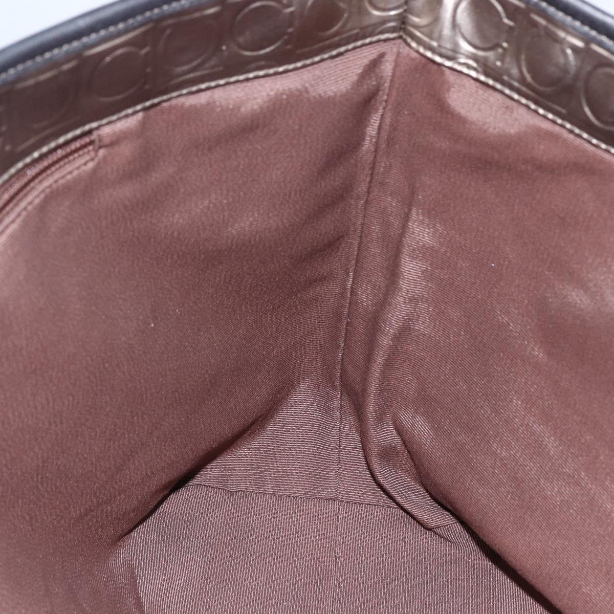 Salvatore Ferragamo Gancini Tote Patent leather, GOLD, PATENT_LEATHER, Tote bag