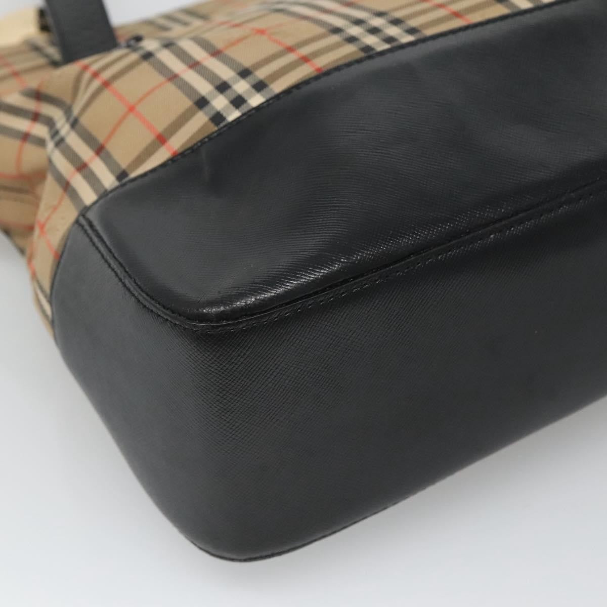 Burberry Nova Check Tote Canvas and Leather, BEIGE, CANVAS, Tote bag