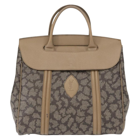 Saint Laurent Vintage Handbag PVC Leather, GRAY, PVC, Handbag