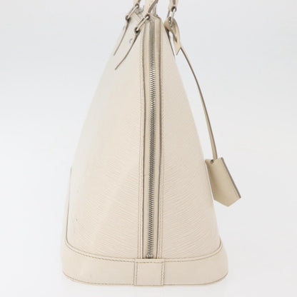 Louis Vuitton Alma Handbag Epi Leather, White, Leather, Handbag