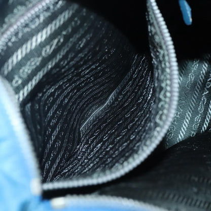 Prada Flat Messenger Bag Tessuto, BLUE, NYLON, Shoulder bag