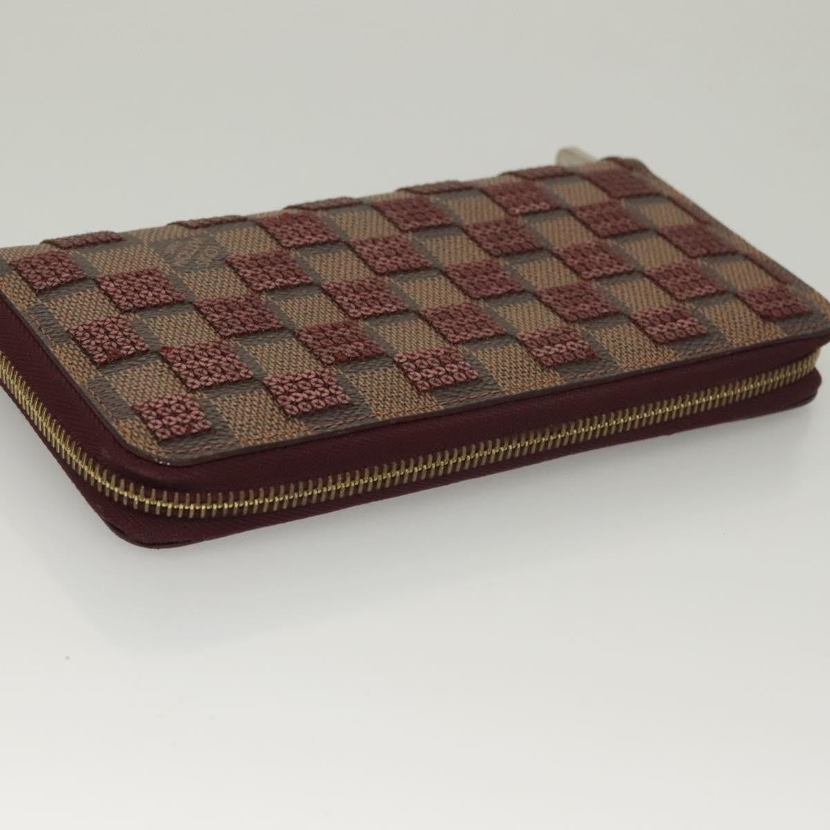 Louis Vuitton Zippy Wallet NM Damier, RED, CANVAS, Wallets