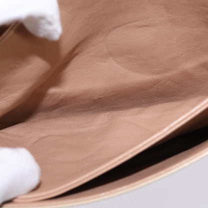 Salvatore Ferragamo Vintage Shoulder Bag Leather, BEIGE, LEATHER, Shoulder bag