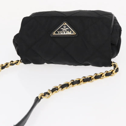 Prada Vintage Shoulder Bag Tessuto, BLACK, NYLON, Shoulder bag