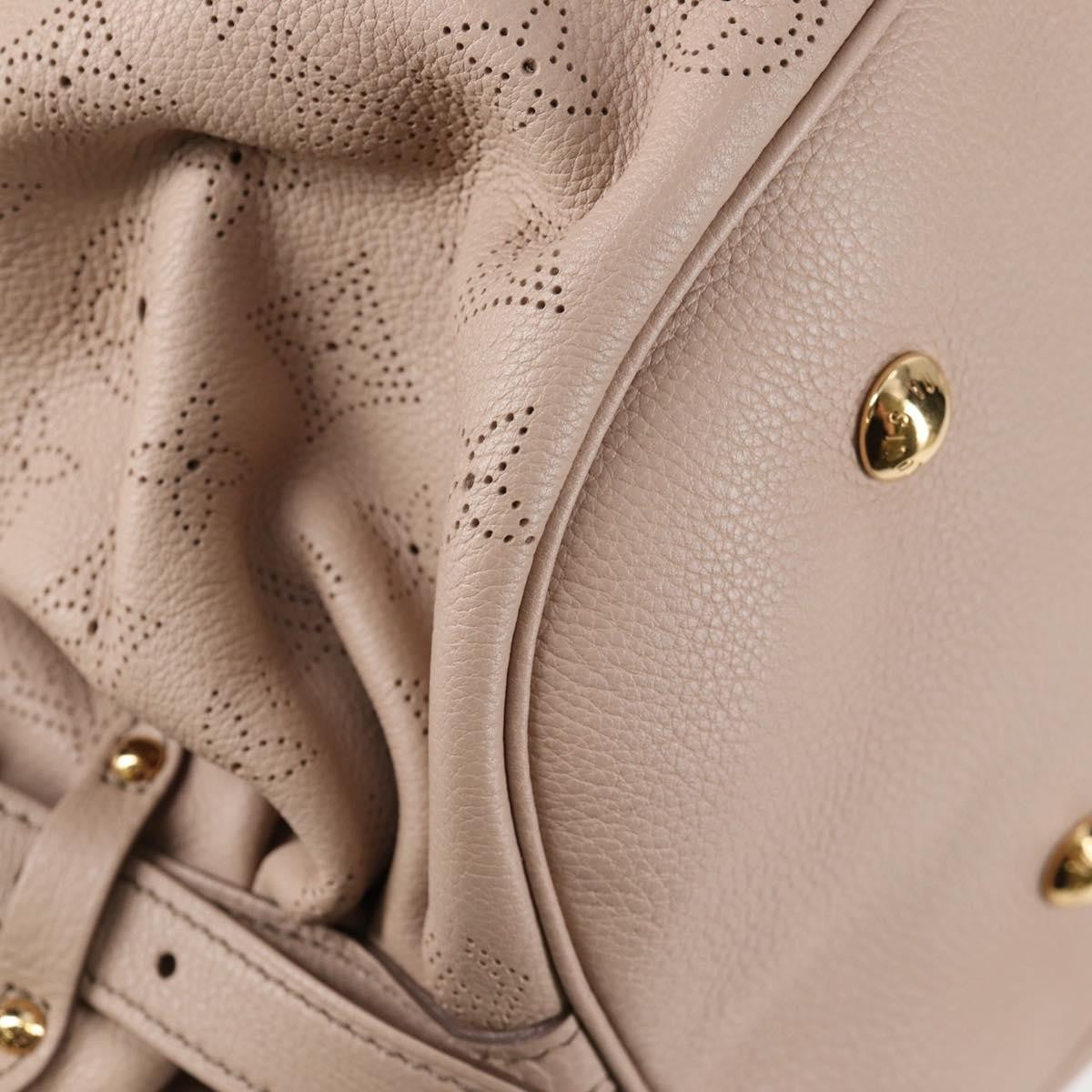 Louis Vuitton XL Hobo Mahina Leather, BEIGE, LEATHER, Tote bag