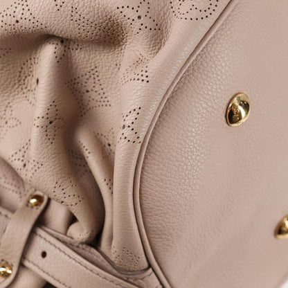 Louis Vuitton XL Hobo Mahina Leather, BEIGE, LEATHER, Tote bag