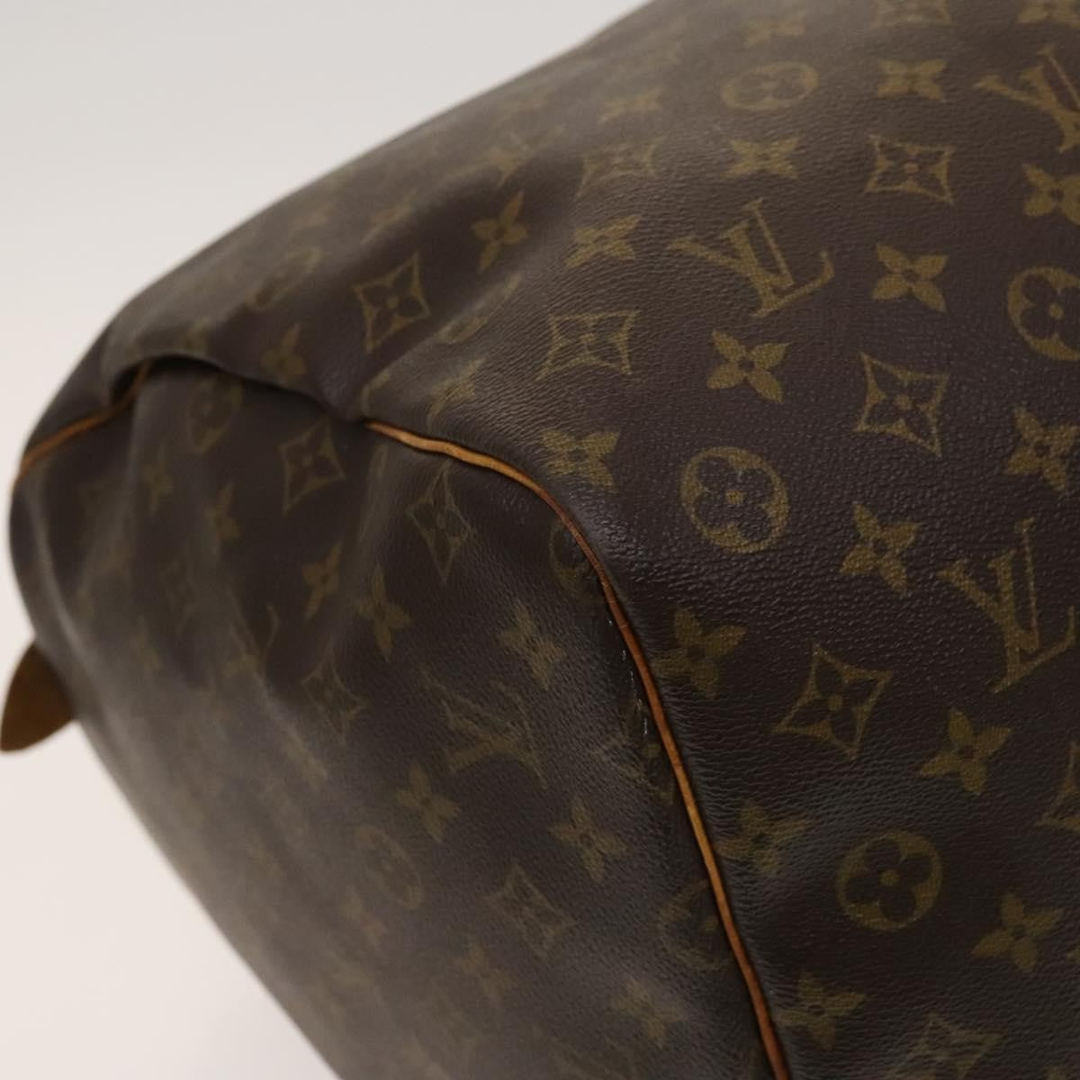 Louis Vuitton Keepall Bag Monogram Canvas, BROWN, CANVAS, Travel bag