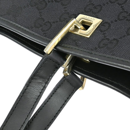 Gucci Eclipse Tote GG Canvas, BLACK, CANVAS, Tote bag
