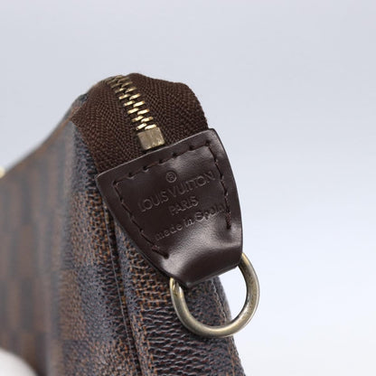 Louis Vuitton Pochette Accessoires Damier, BROWN, CANVAS, Clutche & pouche