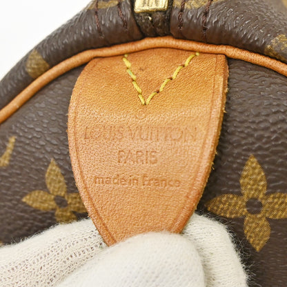Louis Vuitton Speedy Handbag Monogram Canvas, Brown, Canvas, Handbag