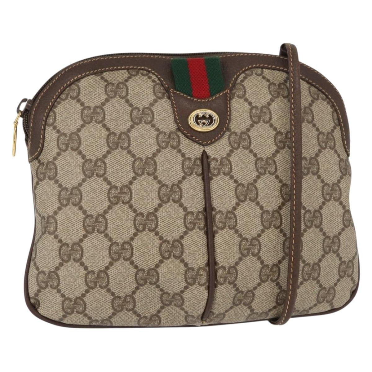 Gucci Vintage Web Crossbody Bag GG Coated Canvas, BEIGE, CANVAS, Shoulder bag