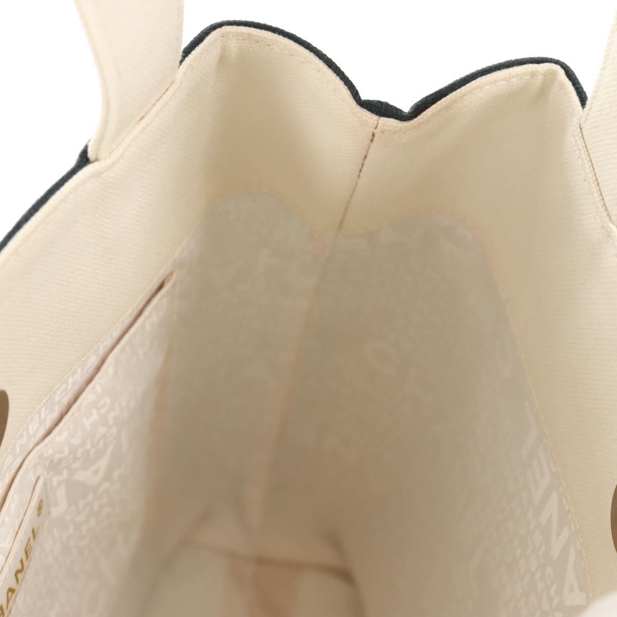 Chanel Coco Window Tote Printed Canvas, BLACK, CANVAS, Tote bag