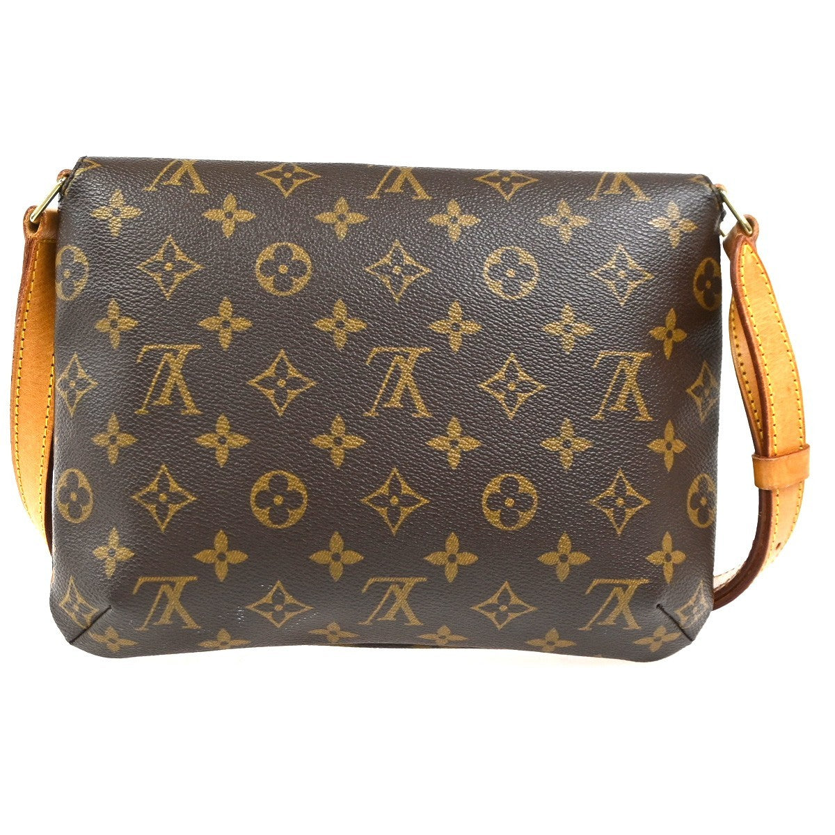 Louis Vuitton Musette Tango Handbag Monogram Canvas, Brown, Canvas, Shoulder Bag