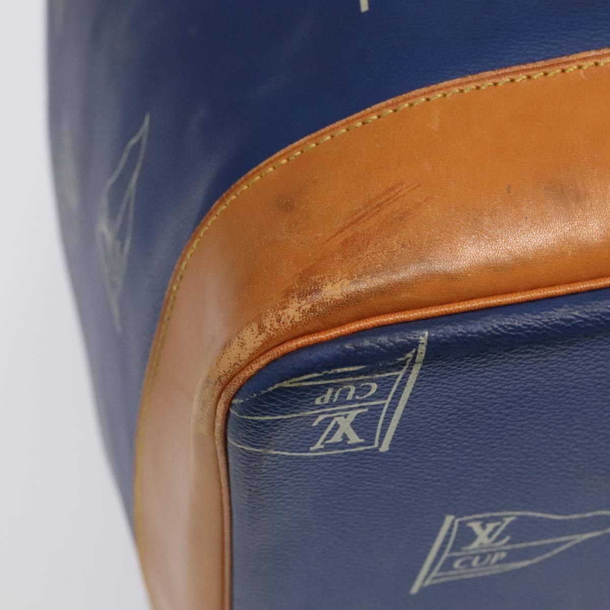 Louis Vuitton Cup Sac Marin Bandouliere Bag Coated Canvas, BLUE, CANVAS, Shoulder bag