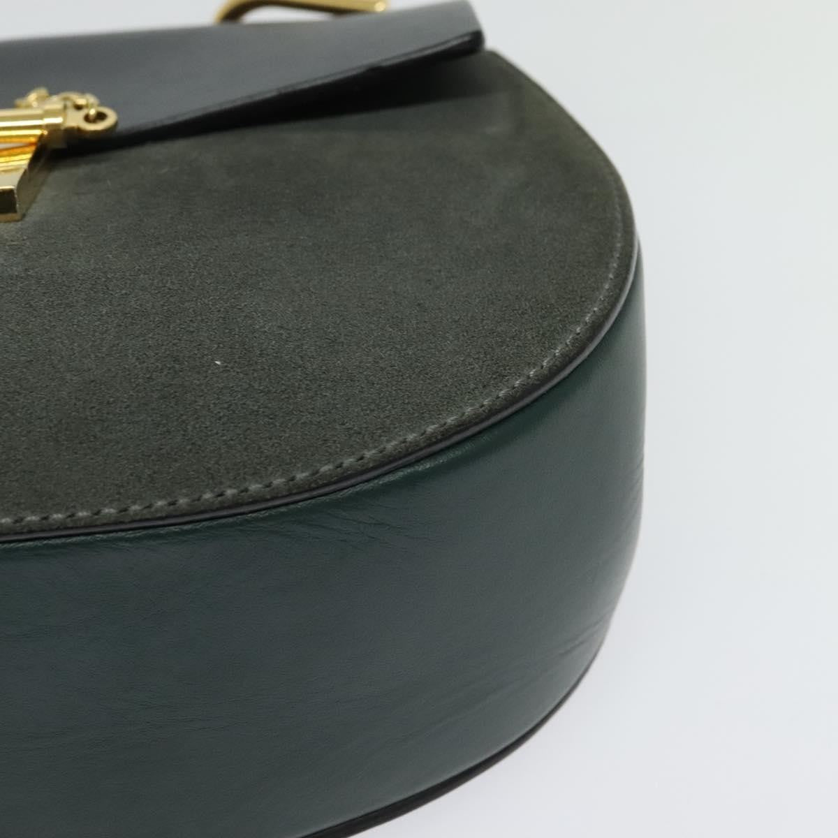 Chloe Drew Shoulder Bag Leather, KHAKI, LEATHER, Shoulder bag