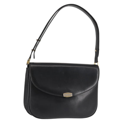 Bally Vintage Shoulder Bag Leather, Black, Leather, Shoulder Bag