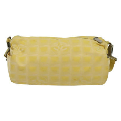 Chanel Travel Line Barrel Bag Nylon, YELLOW, NYLON, Travel bag