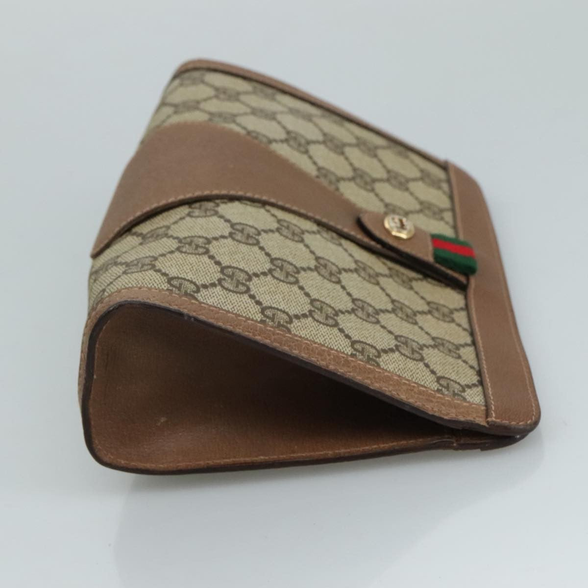 Gucci Vintage old clutch Canvas, BEIGE, PVC, Clutche & pouche