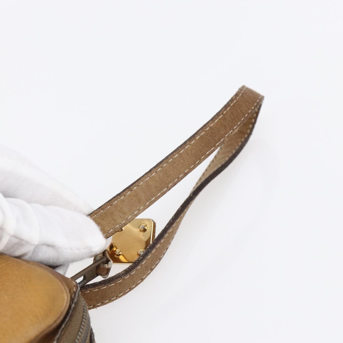 Loewe Anagram Clutch Bag Leather, BEIGE, LEATHER, Clutche & pouche