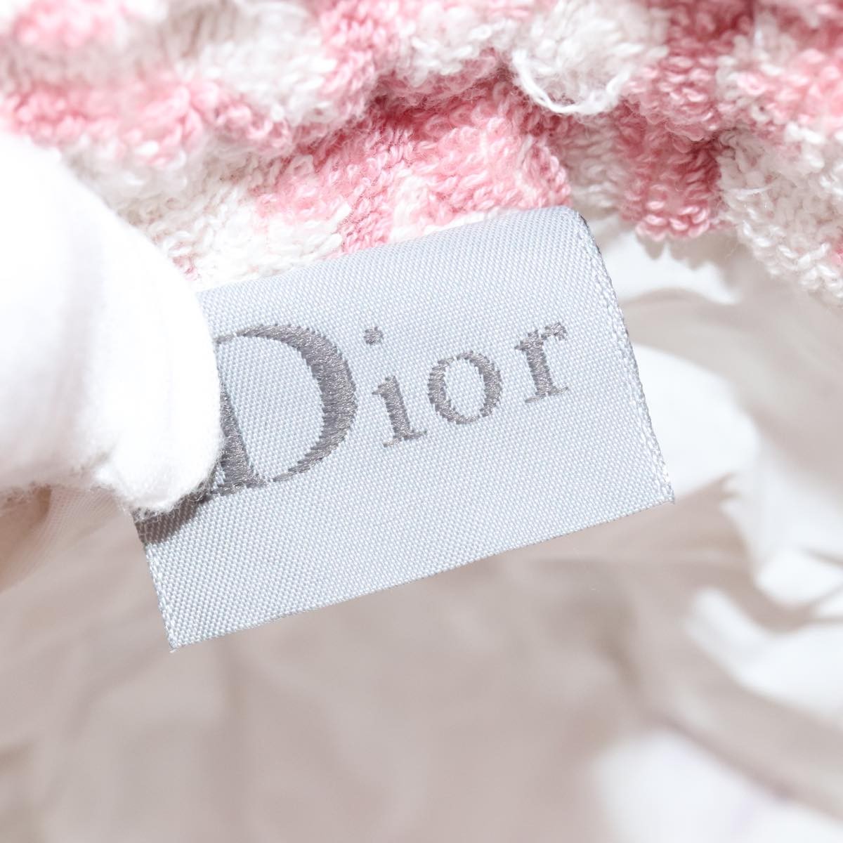 Christian Dior Vintage Trotter Pouch Pile, PINK, COTTON, Clutche & pouche