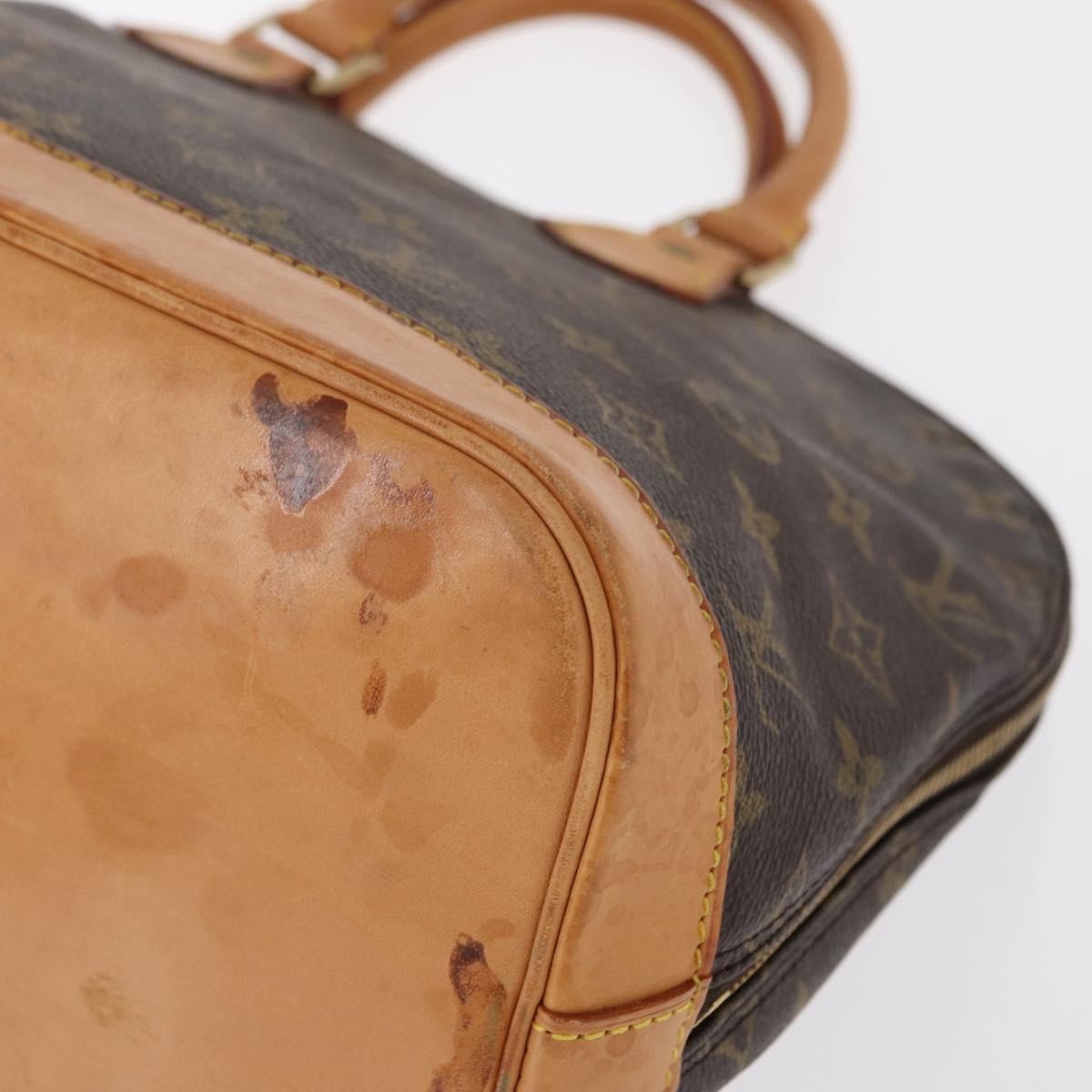 Louis Vuitton Alma Handbag Monogram Canvas, BROWN, CANVAS, Handbag
