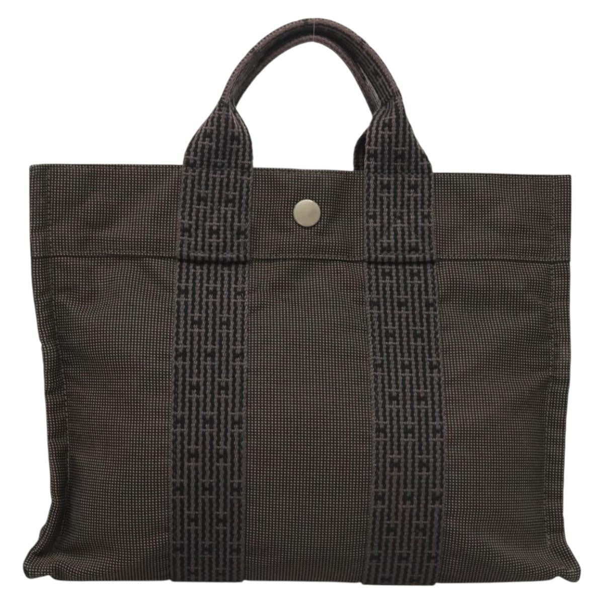 Hermes Fourre-tout Herline Fourre-tout Herline, GRAY, CANVAS, Tote bag