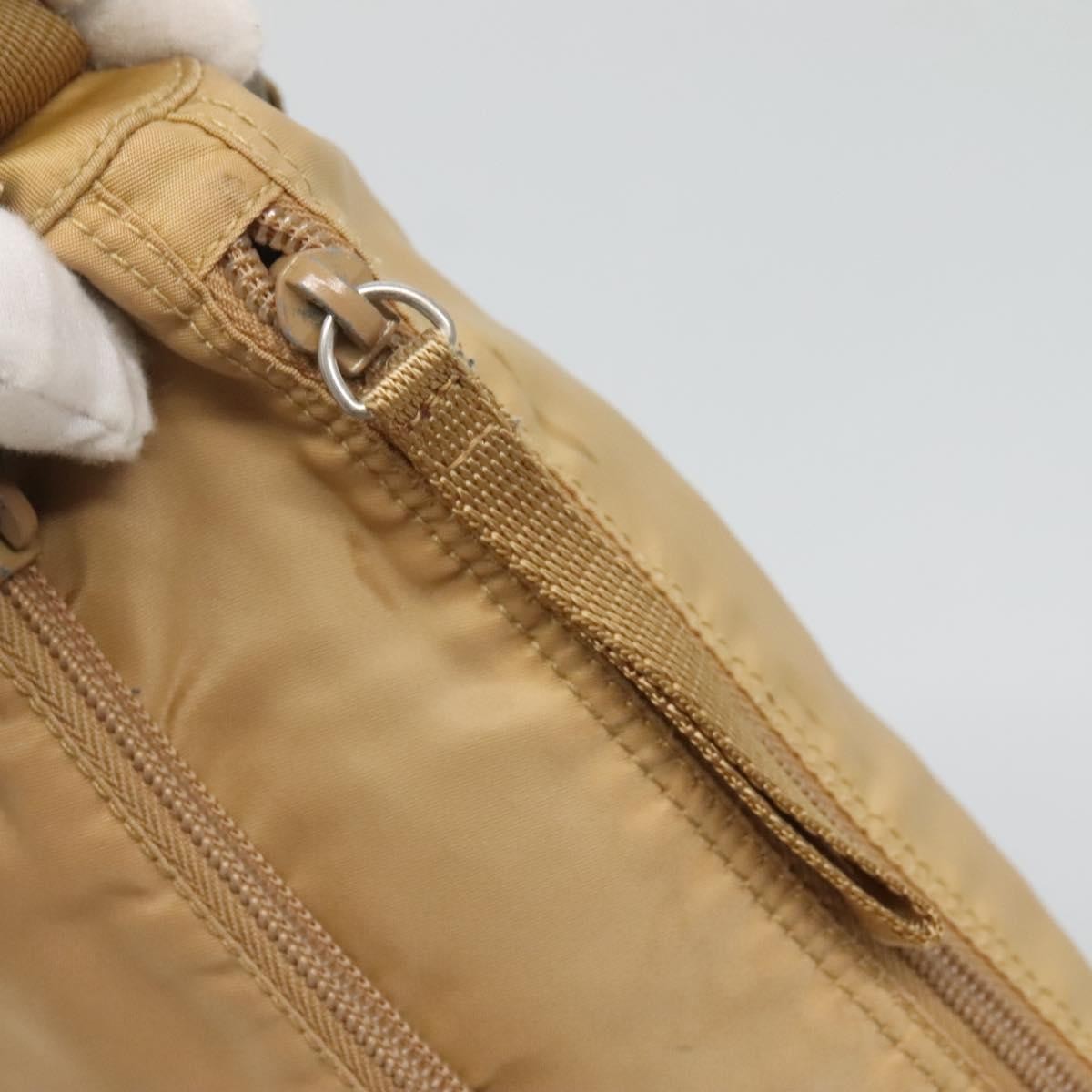 Prada Vintage Shoulder Bag Tessuto, BEIGE, NYLON, Shoulder bag
