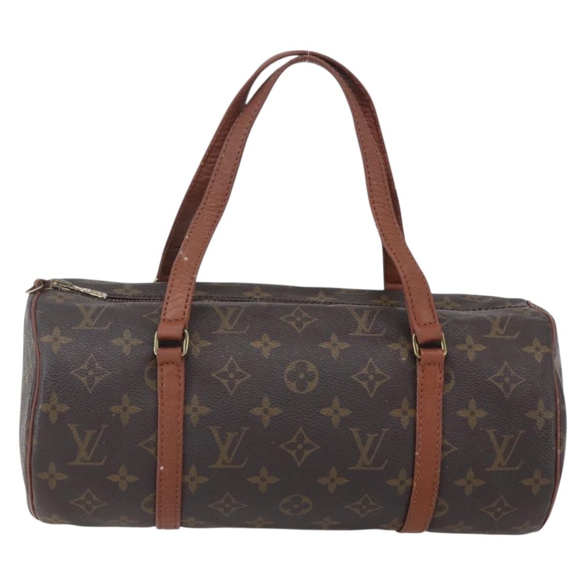 Louis Vuitton Papillon Handbag Monogram Canvas, BROWN, CANVAS, Handbag