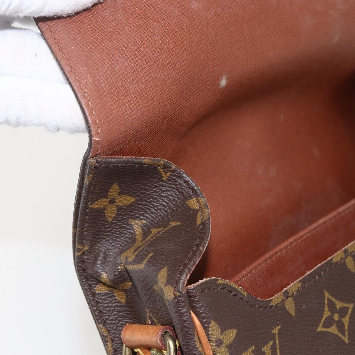 Louis Vuitton Cartouchiere Handbag Monogram Canvas, BROWN, CANVAS, Shoulder bag