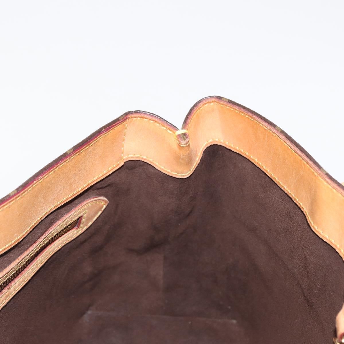 Louis Vuitton Wilshire Handbag Monogram Canvas, BROWN, CANVAS, Handbag