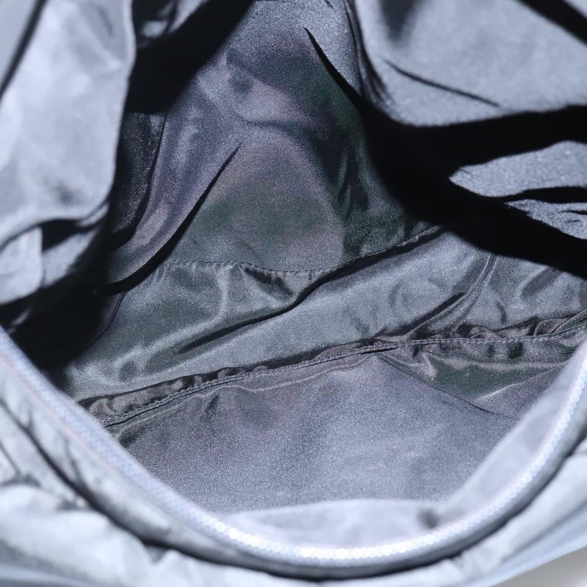 Prada Vintage Flap Messenger Bag Tessuto, BLACK, NYLON, Shoulder bag