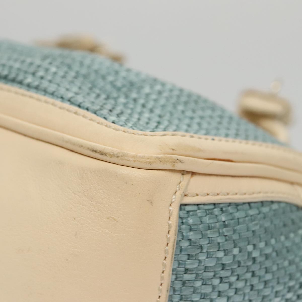 Celine Boogie Satchel Leather, BLUE, LEATHER, Handbag