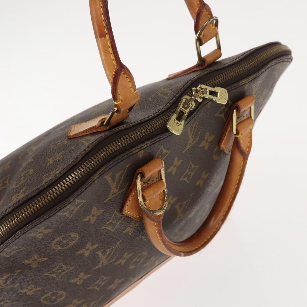 Louis Vuitton Alma Handbag Monogram Canvas, BROWN, CANVAS, Handbag