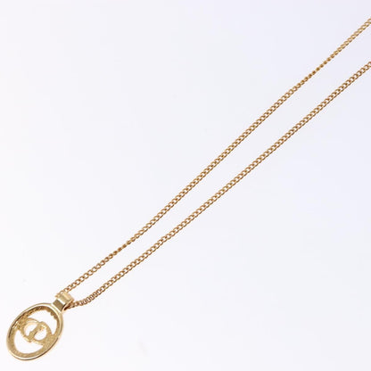 Christian Dior CD Pendant Necklace Gold-plated, GOLD, METAL, Necklace