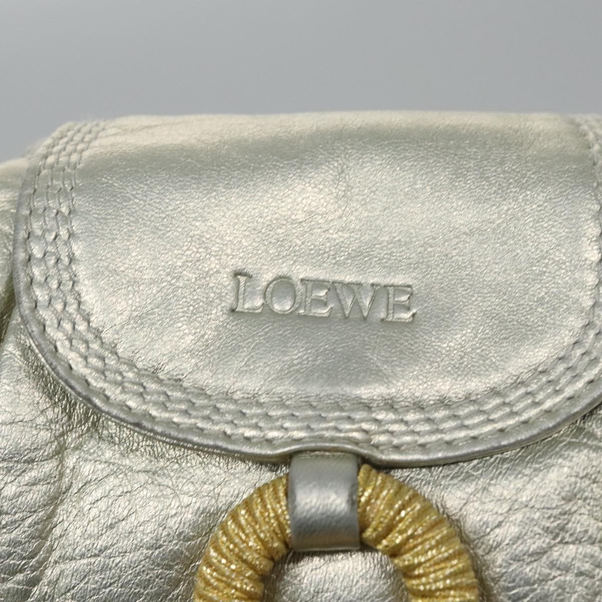 Loewe Vintage Crossbody Leather, SILVER, LEATHER, Shoulder bag