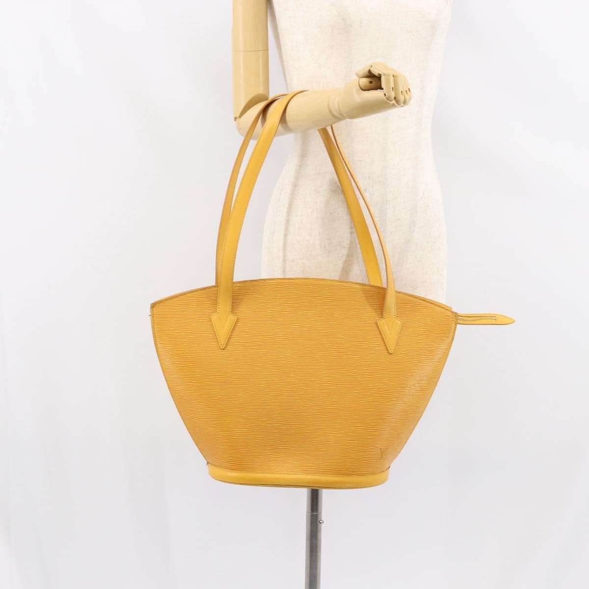 Louis Vuitton Saint Jacques Handbag Epi Leather, YELLOW, LEATHER, Handbag