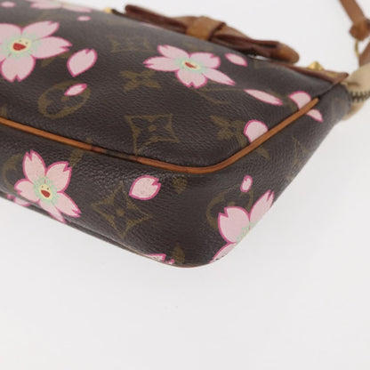 Louis Vuitton Pochette Accessoires Limited Edition Cherry Blossom Monogram, MULTICOLOUR, CANVAS, Clutche & pouche