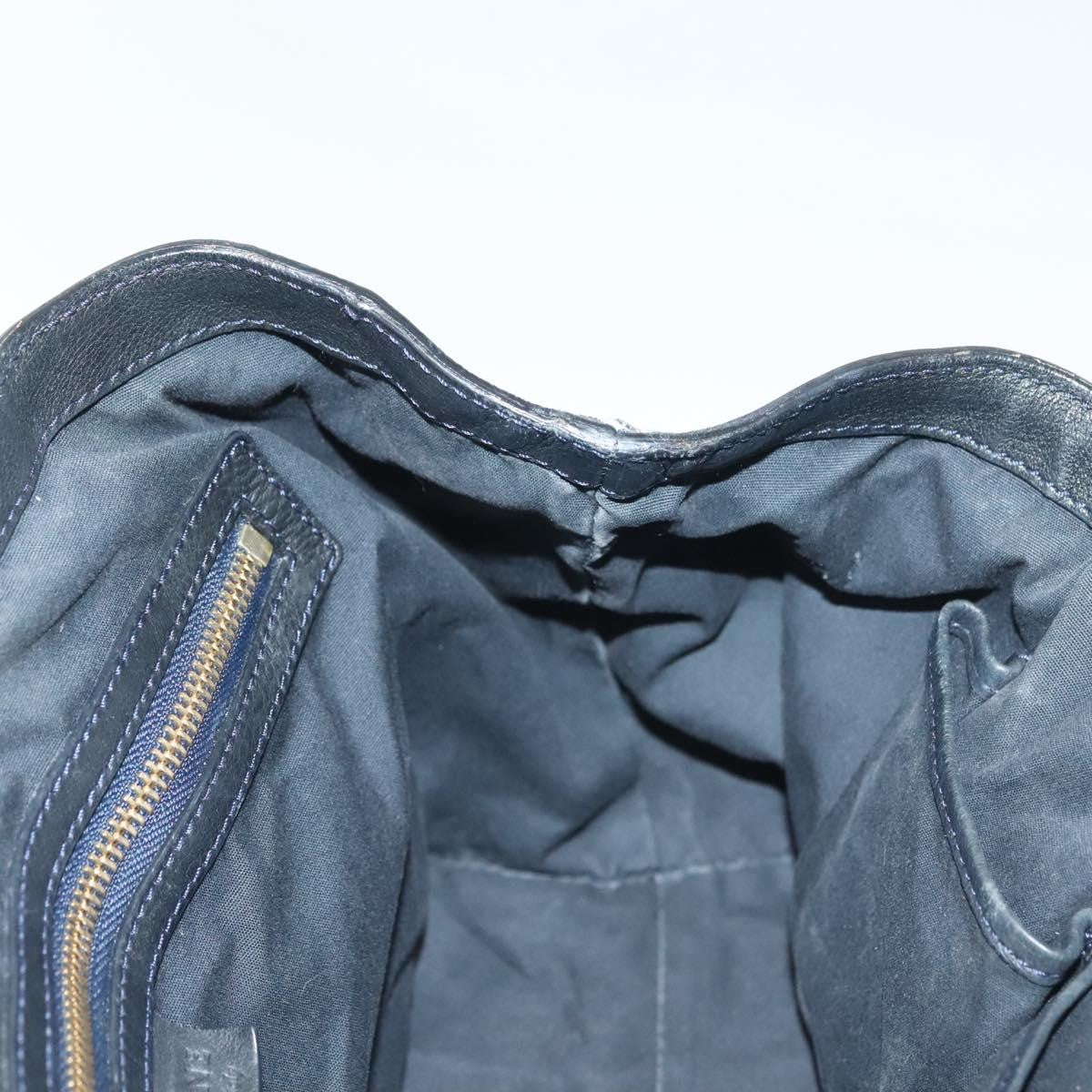 Celine Vintage Macadam Handbag Macadam, NAVY, CANVAS, Handbag