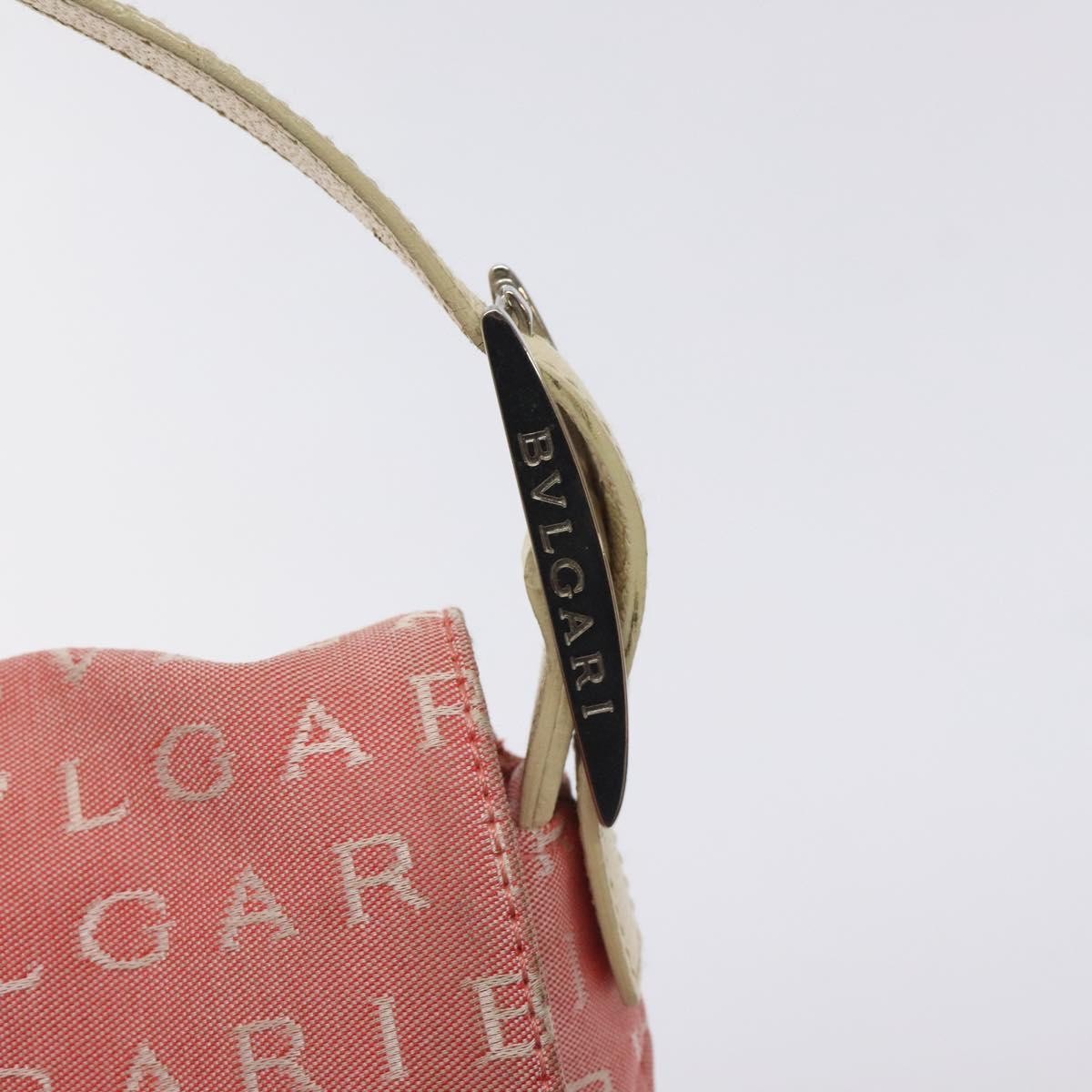 Bvlgari B.Zero1 Logomania Bag Canvas with Leather, PINK, CANVAS, Shoulder bag