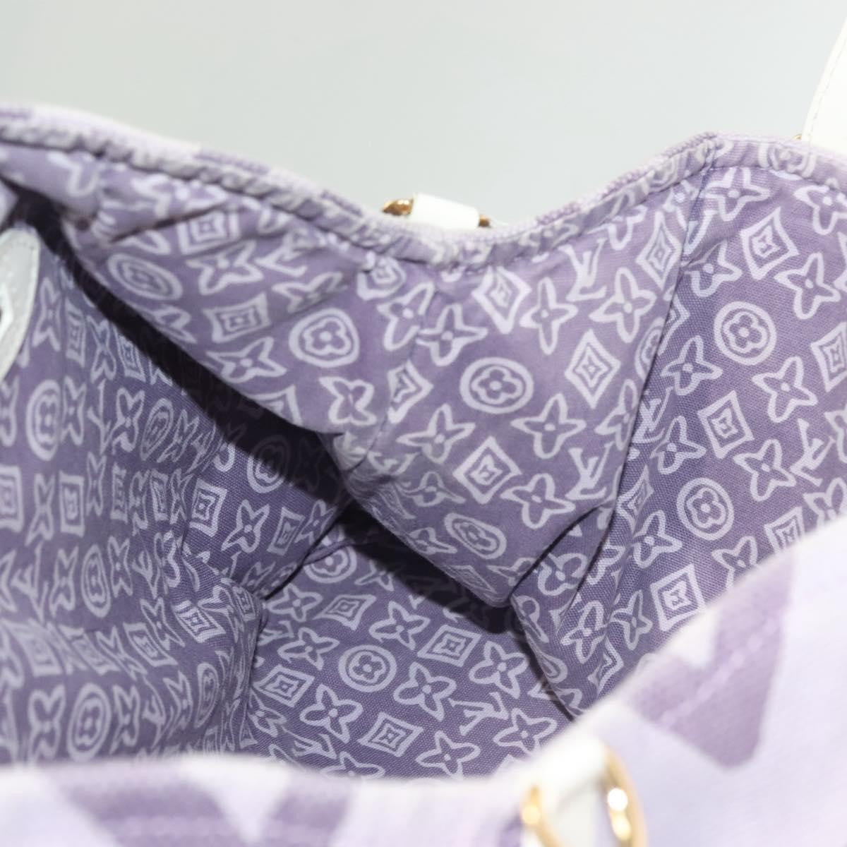 Louis Vuitton Tahitienne Cabas Canvas, PURPLE, CANVAS, Tote bag