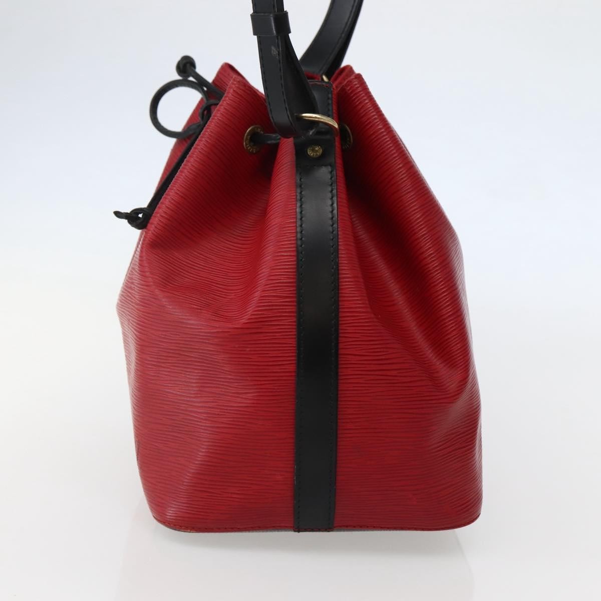 Louis Vuitton Bicolor Petit Noe Handbag Epi Leather, RED, LEATHER, Handbag