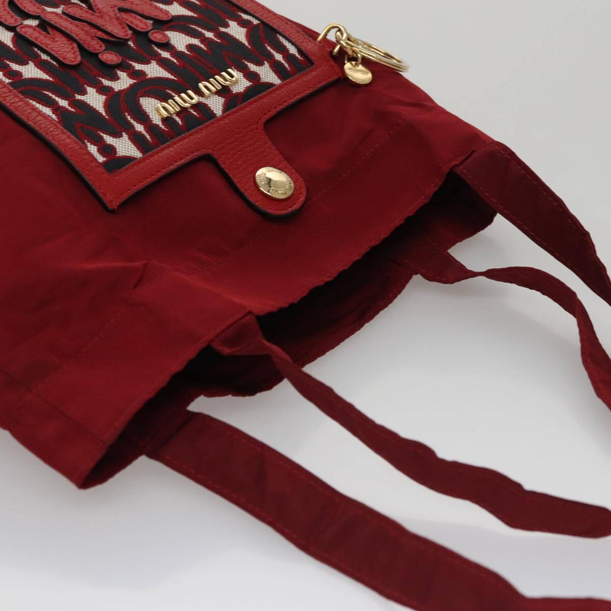 Miu Miu Tote Nylon, RED, NYLON, Tote bag