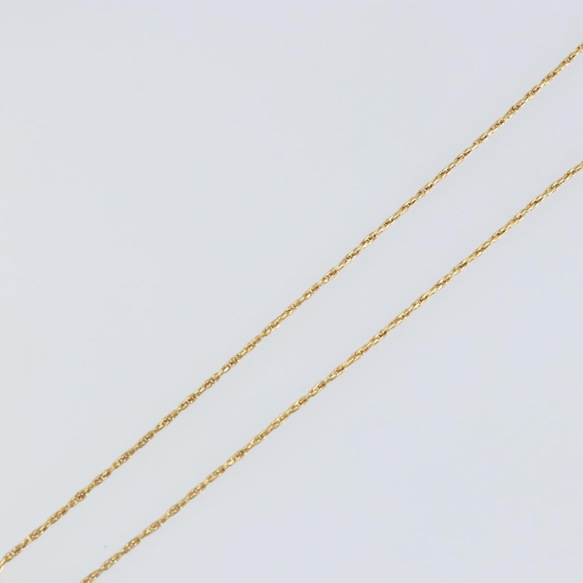 Christian Dior CD Pendant Necklace Metal and Crystals, GOLD, METAL, Necklace