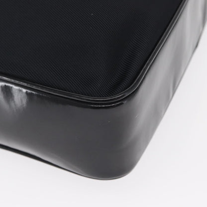 Gucci Vintage Bamboo Handle Bag Nylon, BLACK, NYLON, Handbag