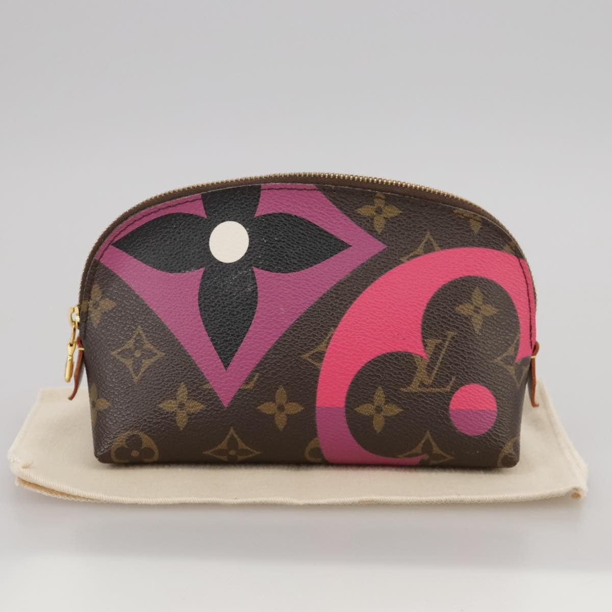 Louis Vuitton Cosmetic Pouch Limited Edition Game On Monogram Canvas, BROWN, CANVAS, Clutche & pouche